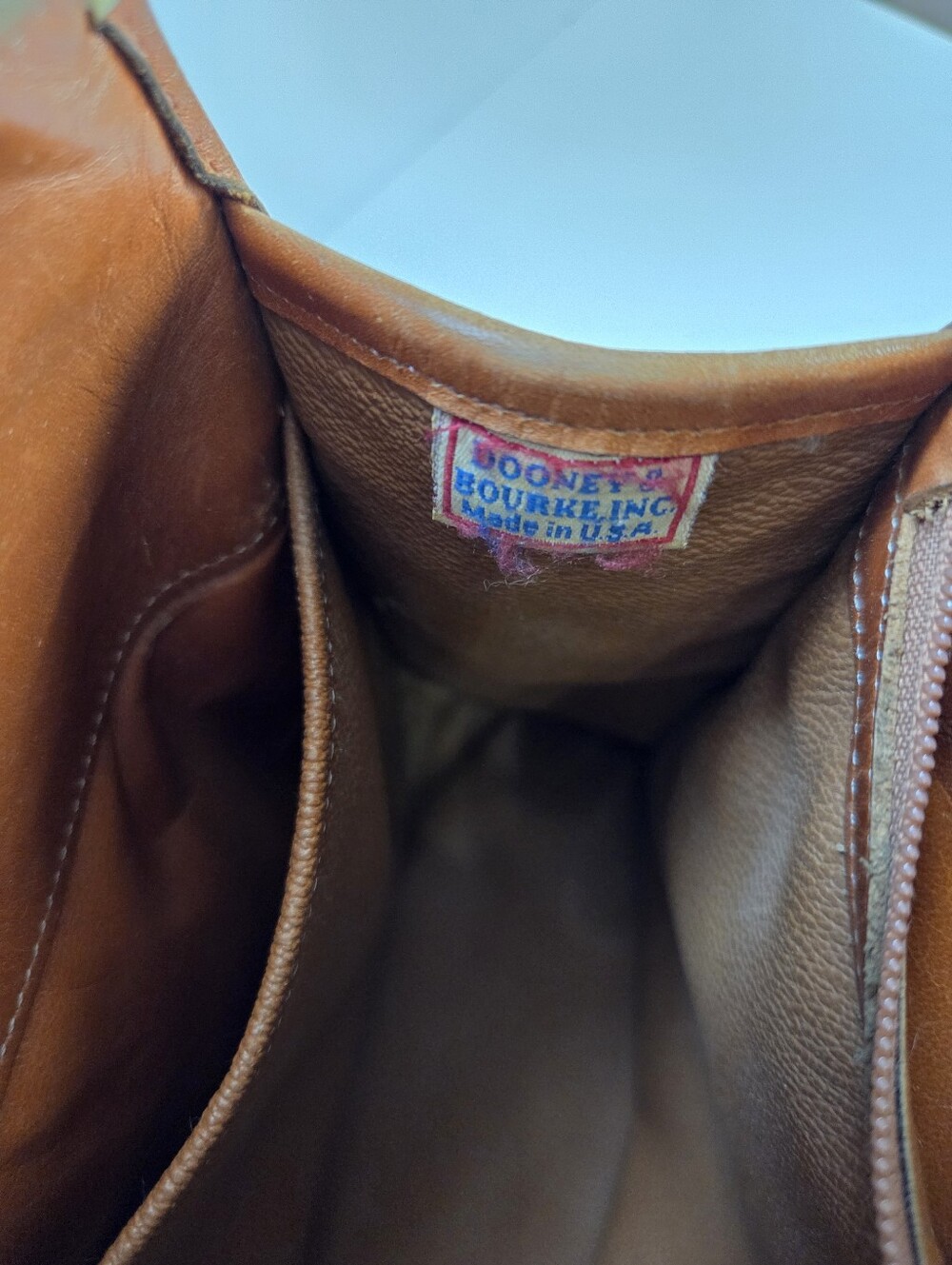 Vintage Dooney & Bourke All-Weather Leather Pebbled Leather Satchel Brown - Picture 15 of 16
